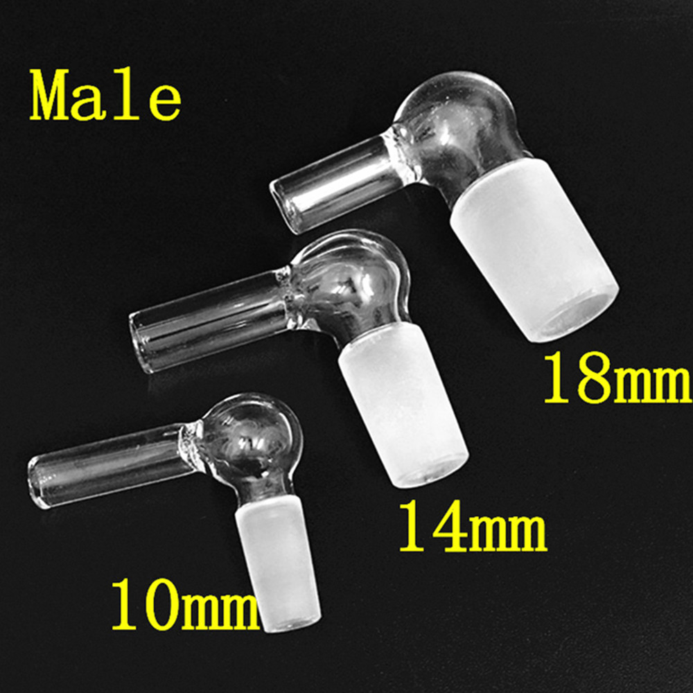 Glass Vapor Whip Adapter 10mm 14mm 18.8mm Male or Female 90 Degree Vaporizer Glass Elbow Adapters for Water Pipe Bongs
Glass Vapor Whip Adapter 10mm 14mm 18.8mm Male or Female 90 Degree Vaporizer Glass Elbow Adapters for Water Pipe Bongs