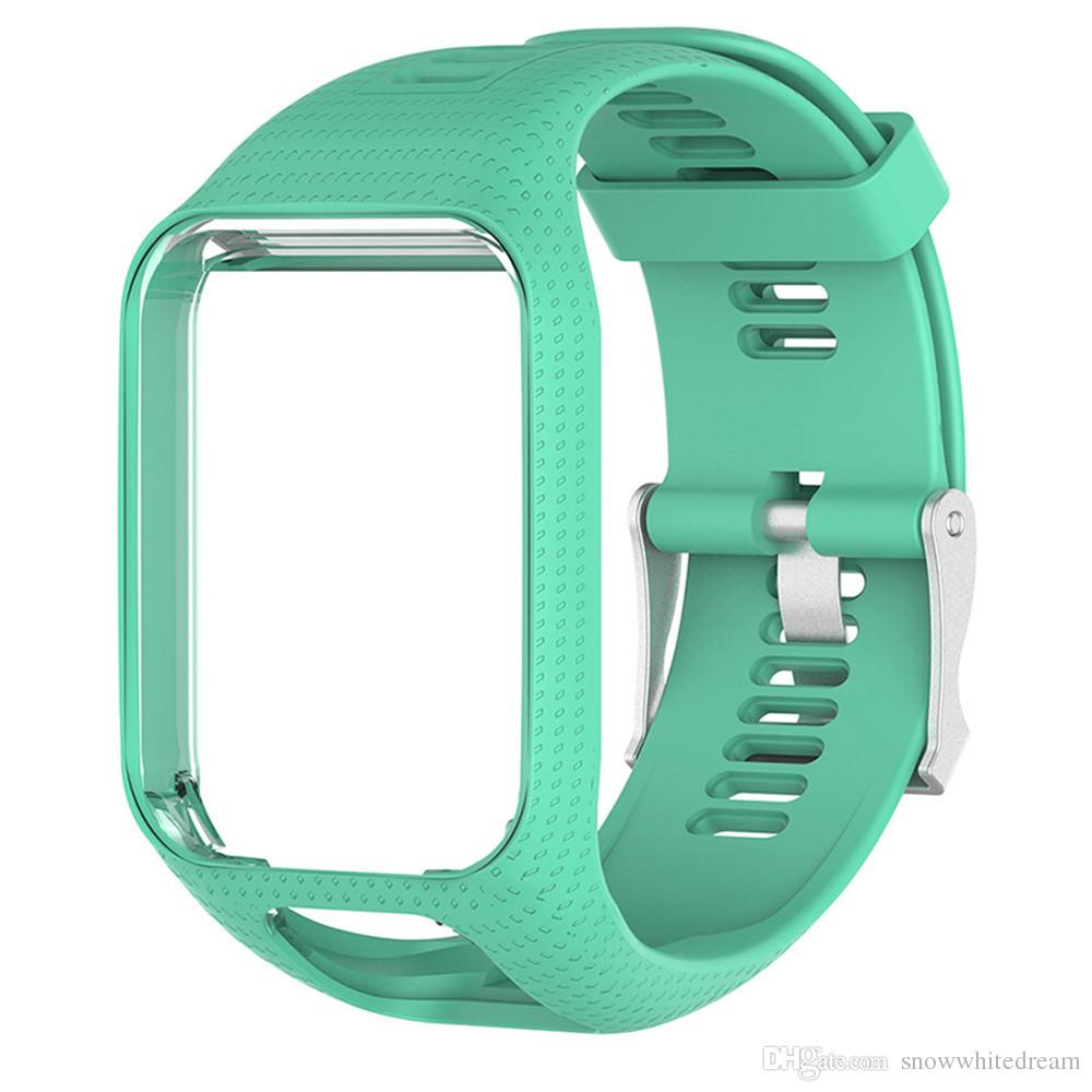 2019 Top Silicone Replacement Wrist Band Strap For TomTom Runner 2 Spark 3 GPS Watch free shipping