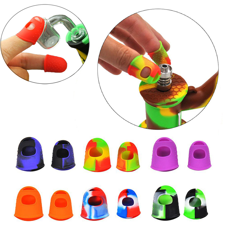 Pair Silicone Heatproof Finger Tip Cover Cap Protector Smoking Heat Resistant Thermal Insulation Finger Gloves Guard NC Kit Set Dab Rigs Wax Oil Tool Accessories
Pair Silicone Heatproof Finger Tip Cover Cap Protector Smoking Heat Resistant Thermal Insulation Finger Gloves Guard NC Kit Set Dab Rigs Wax Oil Tool Accessories