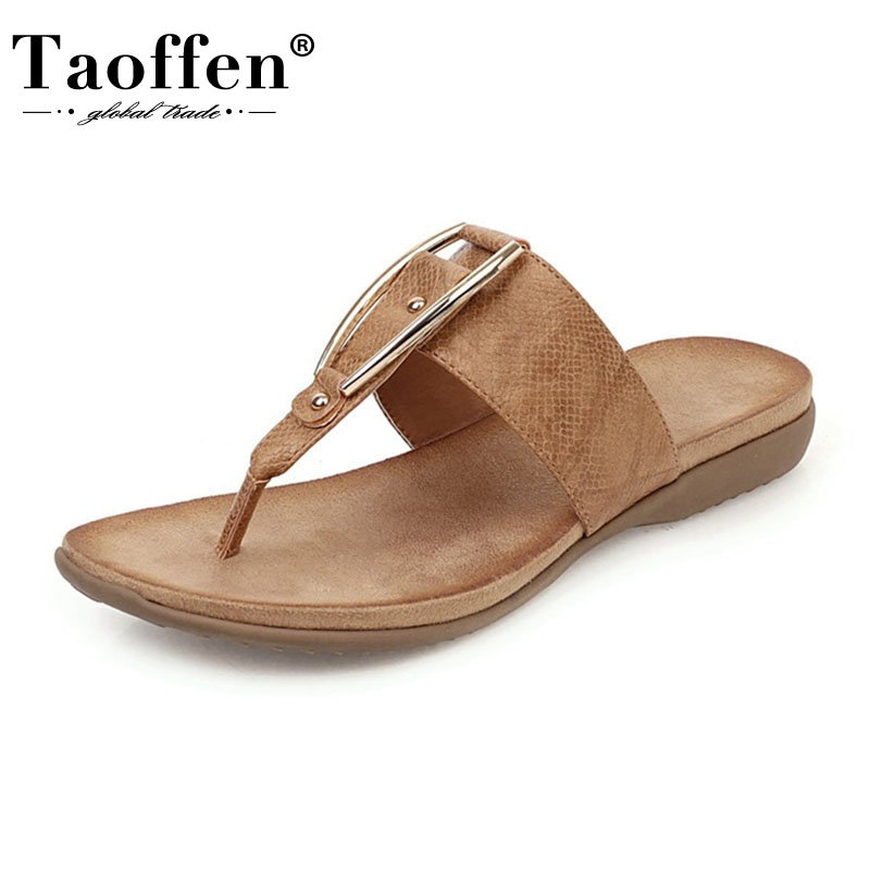 TAOFFEN Women Sandals Summer Daily Flip-Flop Women Shoes Fashion Metal Decoration Slip On Daily Female Footwear Size 35-43, Black
TAOFFEN Women Sandals Summer Daily Flip-Flop Women Shoes Fashion Metal Decoration Slip On Daily Female Footwear Size 35-43, Black