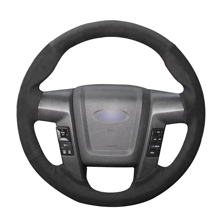 DIY Black Suede Leather Car Steering Wheel Cover for Ford F150 F-150 SVT Raptor 2010 2011 2012 2013 2014 Accessories Parts
DIY Black Suede Leather Car Steering Wheel Cover for Ford F150 F-150 SVT Raptor 2010 2011 2012 2013 2014 Accessories Parts