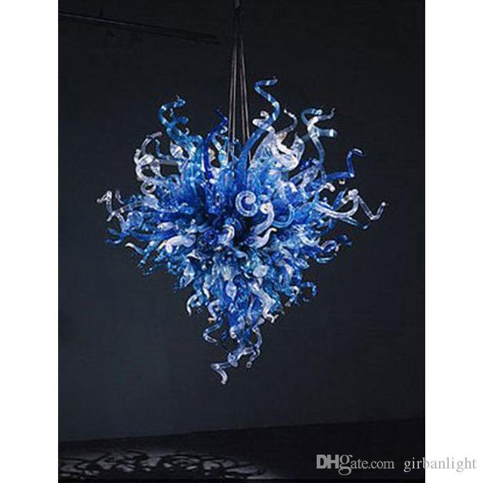 100% Hand Blown Lamp LED Chandelier Light Blue Colored Murano Glass Art Deco Modern Designed Chandeliers for Home Decor
100% Hand Blown Lamp LED Chandelier Light Blue Colored Murano Glass Art Deco Modern Designed Chandeliers for Home Decor