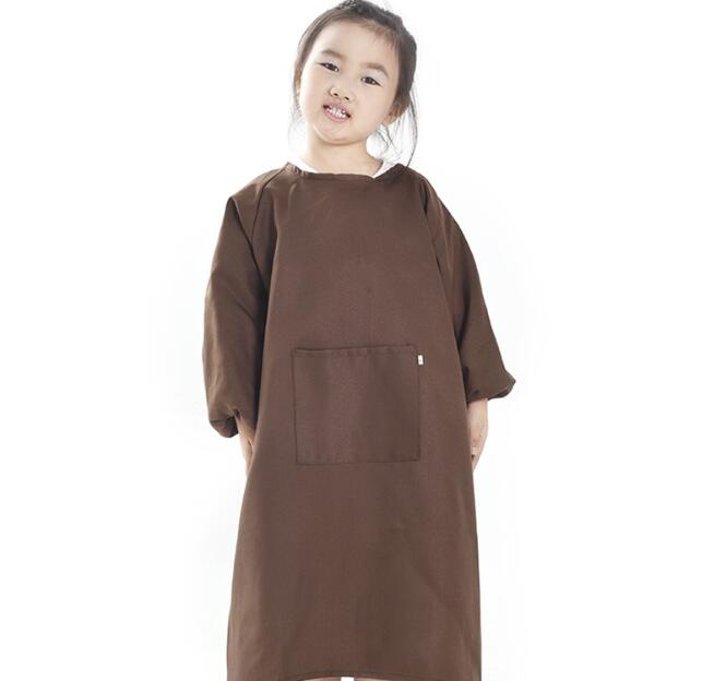 Children Kids Long Sleeve Apron Drawing Painting Waterproof Smock for Practice Brushwork