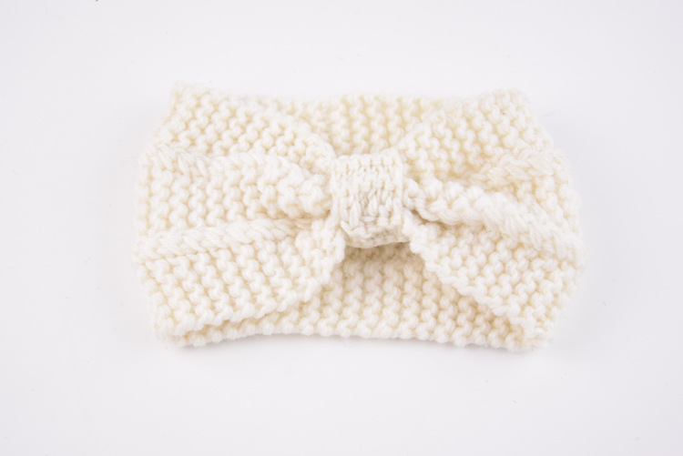 1 PC Women Lady Crochet Bow Knot Turban Knitted Head Wrap Hairband Winter Ear Warmer Headband Hair Band Accessories