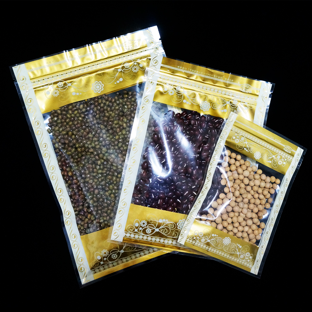 Candy Packing Bag 100pcs Transparent Ziplock Sacks Plastic Zip Bags Reusable Clear Zipper Pouch Gold Flower Printed Teabag Food Storage Sack
Candy Packing Bag 100pcs Transparent Ziplock Sacks Plastic Zip Bags Reusable Clear Zipper Pouch Gold Flower Printed Teabag Food Storage Sack