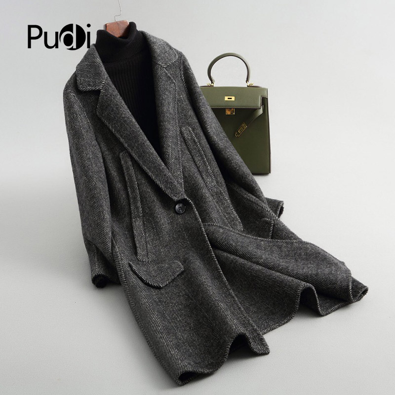 A38048 2020 Women Fall/Winter new fashion wool Herringbone jacket lady' long style pocket leisure wool coat, Dark grey
A38048 2020 Women Fall/Winter new fashion wool Herringbone jacket lady' long style pocket leisure wool coat, Dark grey