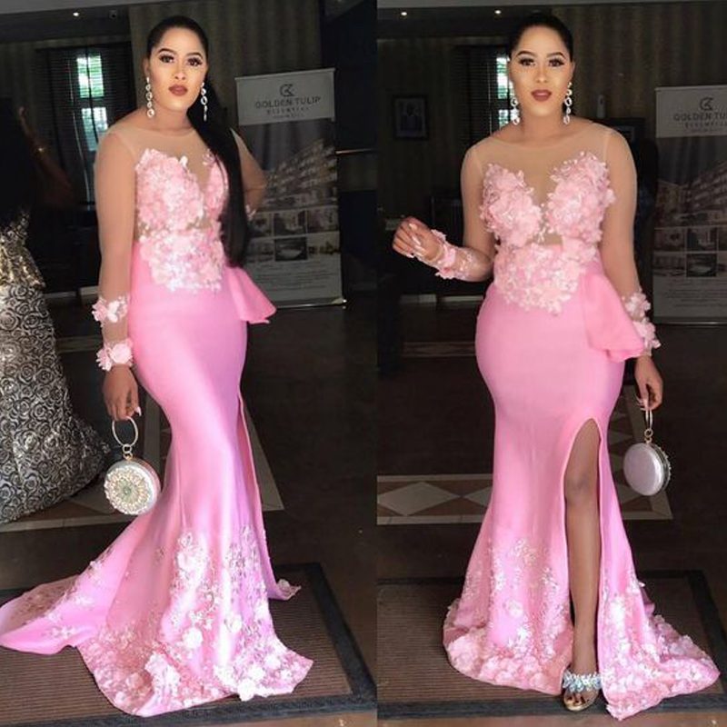 Sheer Neck Side Split Mermaid Cheap Prom Gowns 3D Flowers Applique Evening Gowns Custom Made Red Carpet Party Gowns Formal Dresses, Green
Sheer Neck Side Split Mermaid Cheap Prom Gowns 3D Flowers Applique Evening Gowns Custom Made Red Carpet Party Gowns Formal Dresses, Green