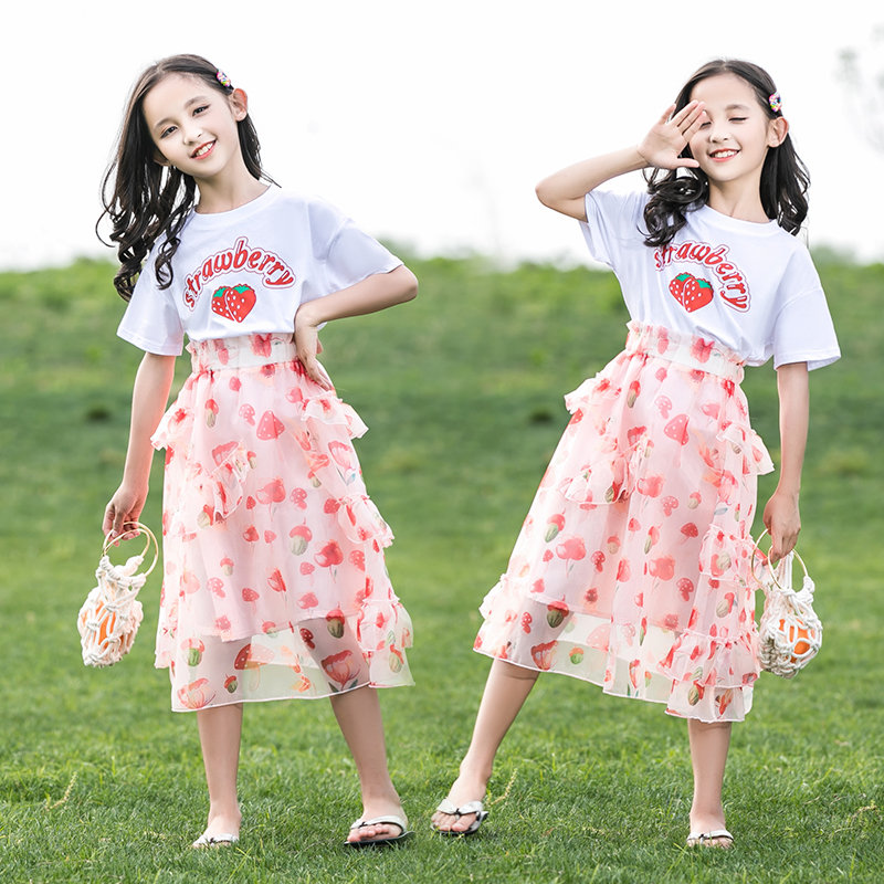 Baby Girl Clothes Set Strawberry Top and Strawberry Skirt Set Summer Clothes Kids Girls Elegant Sweet Print Outfits for Teens, White
Baby Girl Clothes Set Strawberry Top and Strawberry Skirt Set Summer Clothes Kids Girls Elegant Sweet Print Outfits for Teens, White
