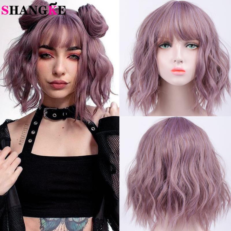 Shangke New Type 14 inches Short Wave Curly With Bangs Synthetic Wigs For Women Cosplay Ombre Pink Wigs Heat Resistant Fiber, T6232
Shangke New Type 14 inches Short Wave Curly With Bangs Synthetic Wigs For Women Cosplay Ombre Pink Wigs Heat Resistant Fiber, T6232