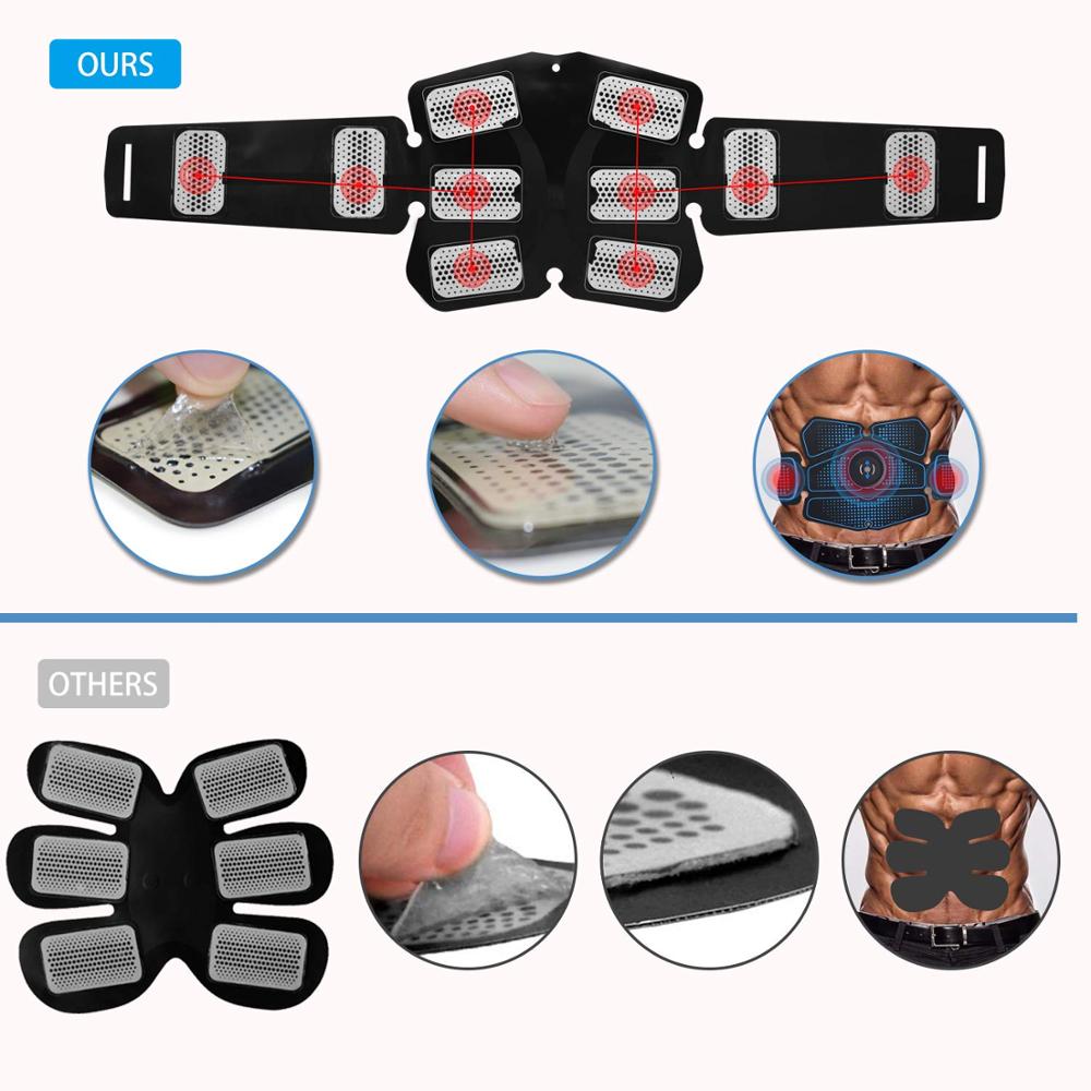Abdominal Muscle Stimulator Trainer EMS Fitness Equipment Training Gear Muscles Electrostimulator Toner Exercise Gym in box