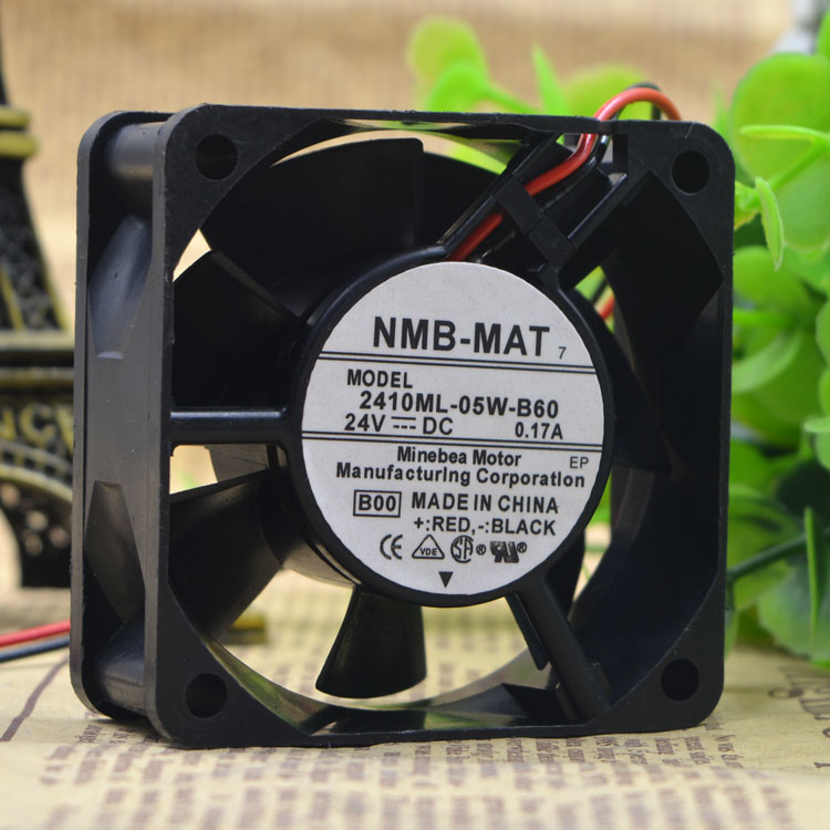 Original 2410ML05WB60 DC 24V 017A 6CM 6025 Flow Cooling Fan0