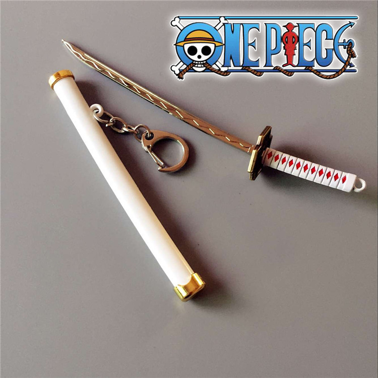 Special Roronoa Zoro Sword Keychain Buckle With Toolholder Scabbard Katana Sabre Car Key Chains Gift Keyrings