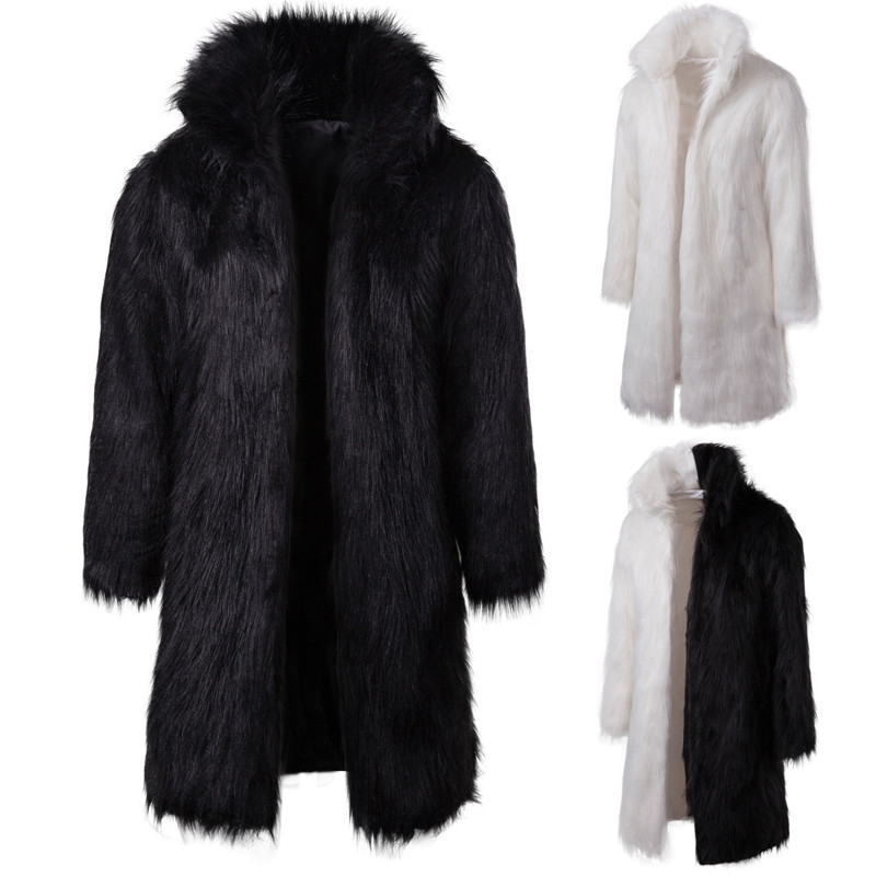 Mens Winter Thick Warm Long Coats Faux Fur Solid Hooded Coat Full Sleeve Loose Casual Patchwork Male Clothing, Black
Mens Winter Thick Warm Long Coats Faux Fur Solid Hooded Coat Full Sleeve Loose Casual Patchwork Male Clothing, Black