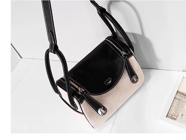 Fashion Bags 26CM 30cm Genuine leather bags Two-tone Fashion Women Handbag 2019 Shoulder bags women Lady Factory wholesale