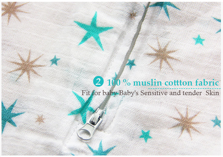 100% Muslin Cotton Baby Thin Slumber Sleeping Bag Mod For Summer bedding Baby Saco De Dormir Para Bebe Sacks Sleepsacks
