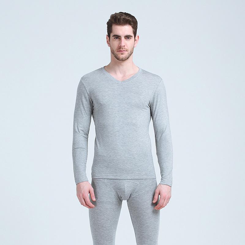 New 2020 long Johns men's thermal underwear v-neck stretch shaping XL-6XL size