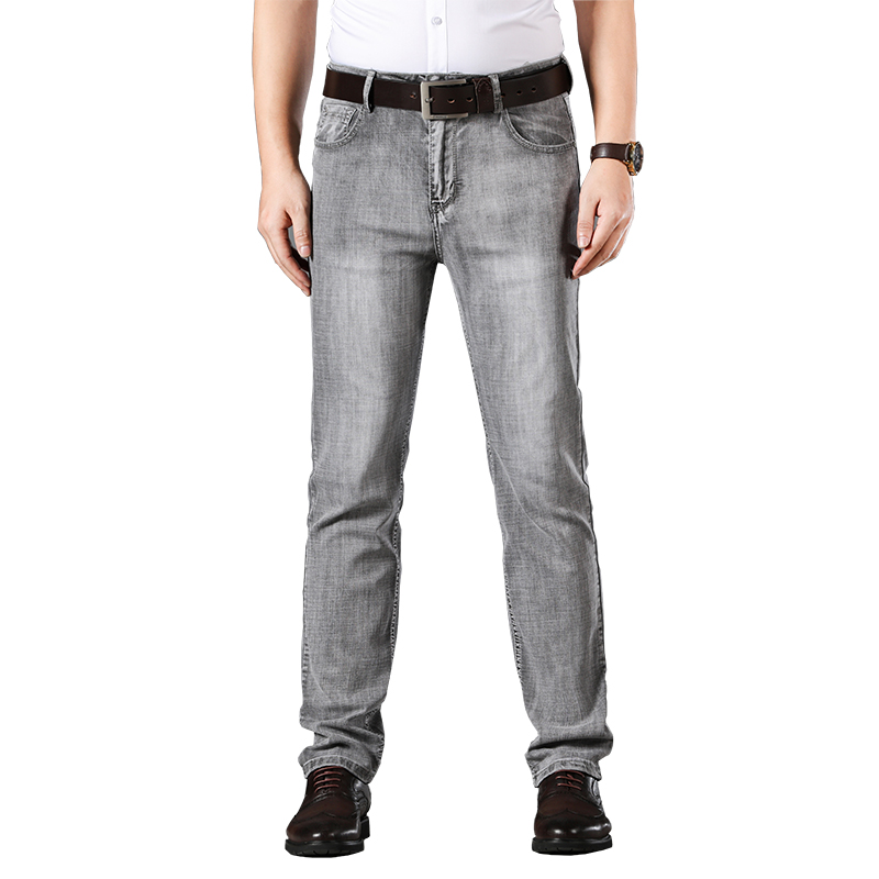2020 Men Jeans Business Casual Straight Slim Fit Blue Jeans Stretch Denim Pants Trousers Classic, Gray
2020 Men Jeans Business Casual Straight Slim Fit Blue Jeans Stretch Denim Pants Trousers Classic, Gray