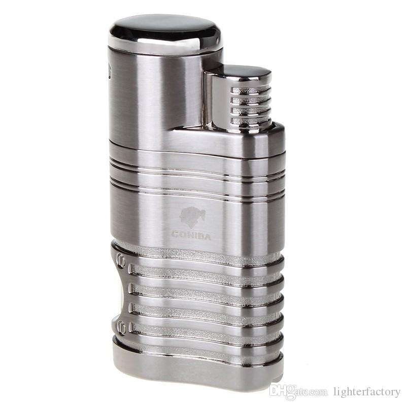 COHIBA Fashion High Quality Windproof Lighter Torch Jet Flame Refillable Inflatable Four Flame Lighter & Cigar Punch Lighter
COHIBA Fashion High Quality Windproof Lighter Torch Jet Flame Refillable Inflatable Four Flame Lighter & Cigar Punch Lighter