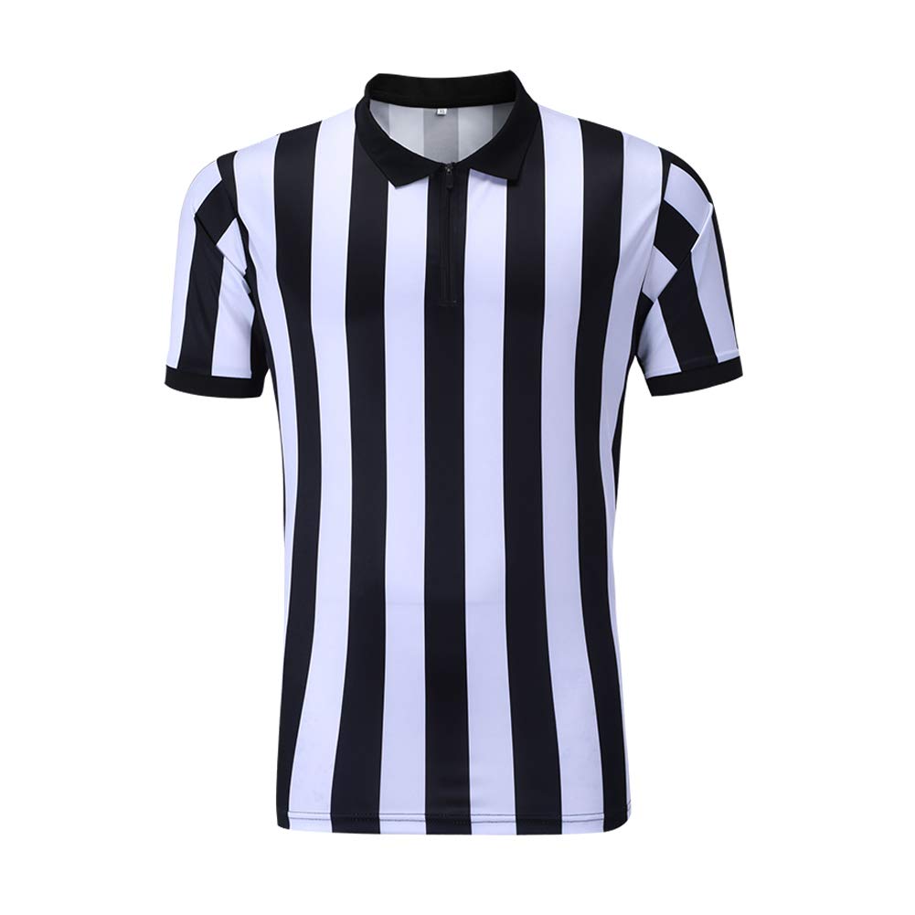 Referee Shirts for Men Basketball Football Soccer Sports Umpire Jersey Ref Uniform Costume Short Sleeves Wicking and Quick Dry, White
Referee Shirts for Men Basketball Football Soccer Sports Umpire Jersey Ref Uniform Costume Short Sleeves Wicking and Quick Dry, White