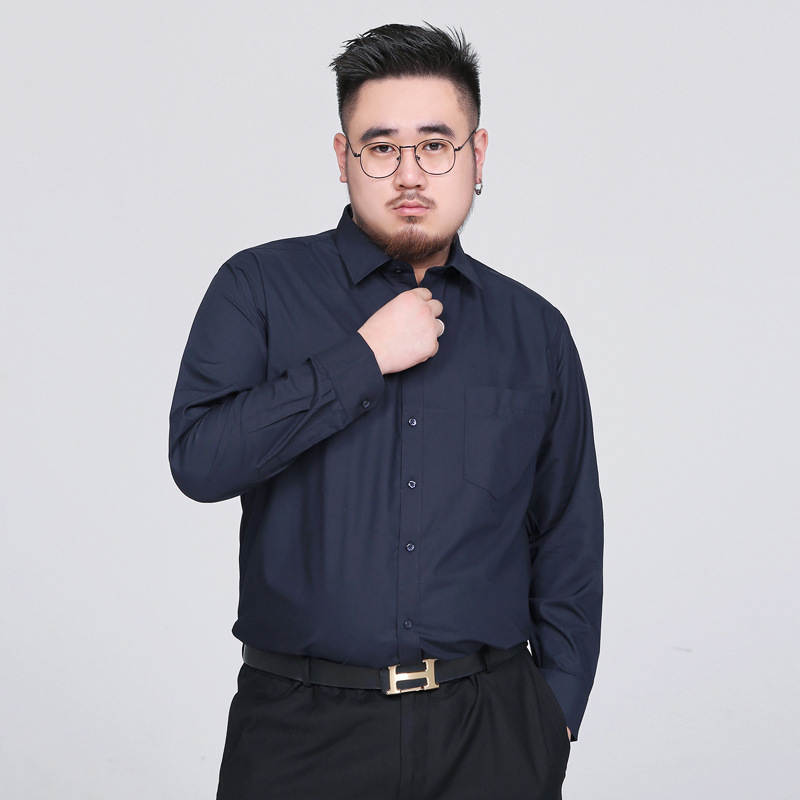 High Quality Shirts For Men Camisas White Black Mens Shirt Long Sleeve Formal Office Business Plus Size 5XL 6XL 7XL 8XL Blouse