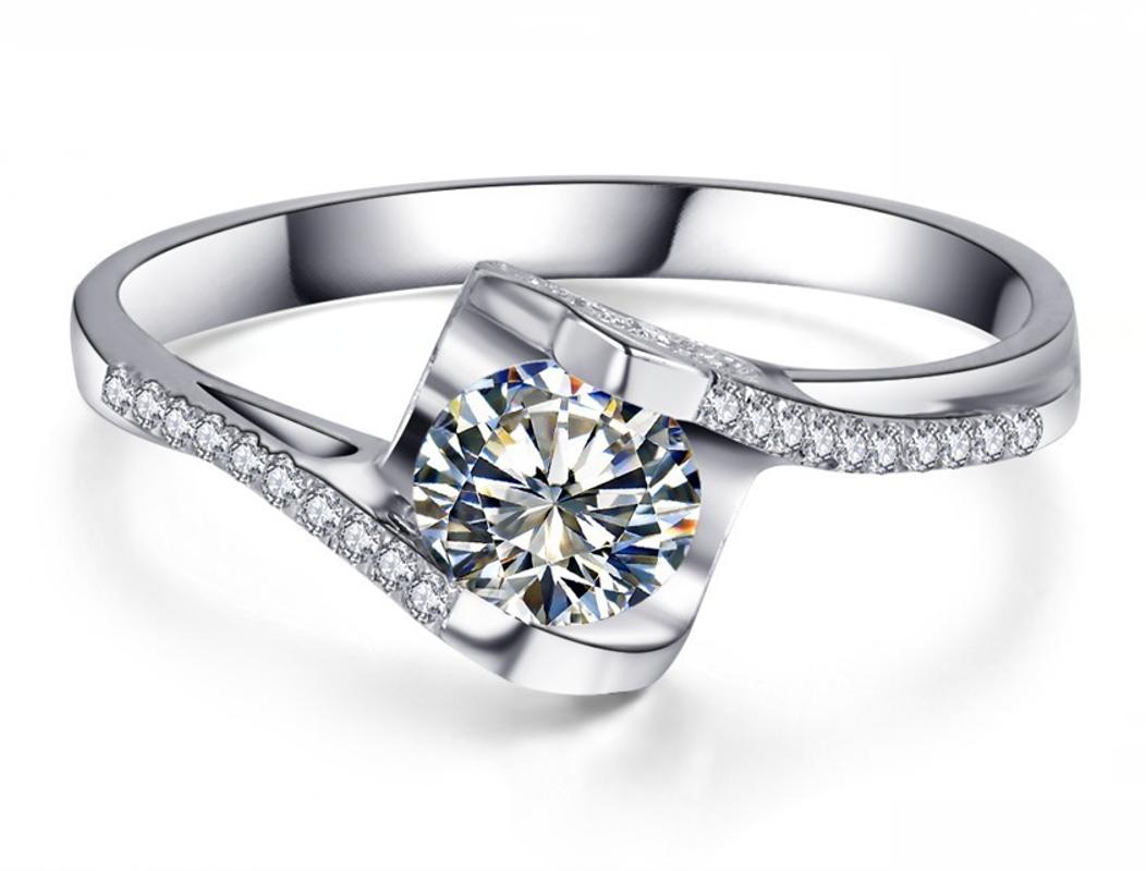 Cluster Rings Romantic Angel 2Ct Courteous Lady Ring Genuine 925 Sterling Silver Covered With White Gold
Cluster Rings Romantic Angel 2Ct Courteous Lady Ring Genuine 925 Sterling Silver Covered With White Gold