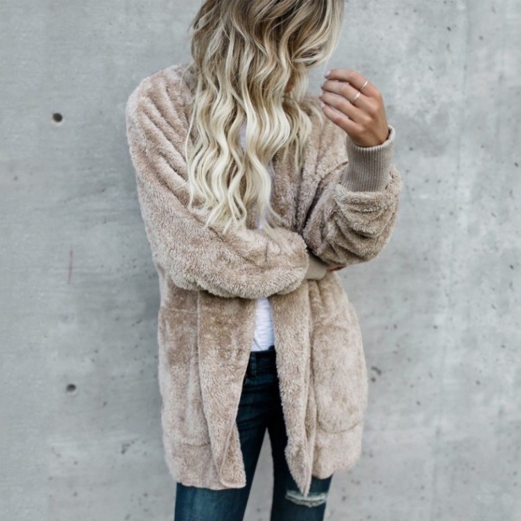 Autumn Winter New Women Plus Size Cardigan Hooded Long Sleeve Casual Sweaters Female Solid Oversize Loose Coat