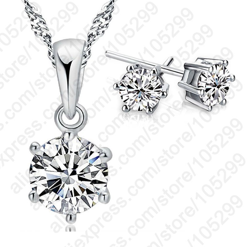 Top Grade Wedding Jewelry Set Austria Crystal Stud Earrings Necklace 925 Pendant Necklace Nice, White
Top Grade Wedding Jewelry Set Austria Crystal Stud Earrings Necklace 925 Pendant Necklace Nice, White