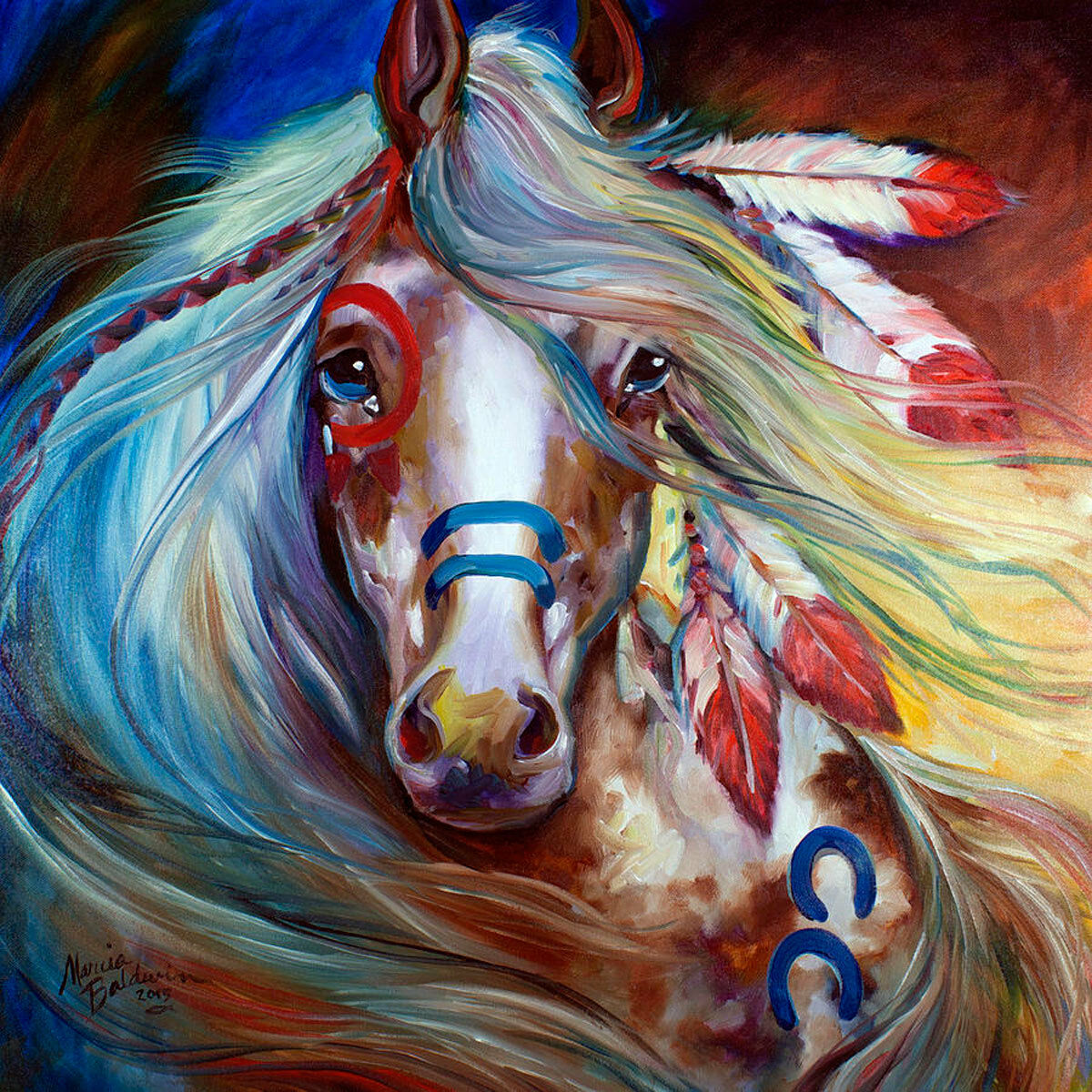 Fearless War Horse Marcia Baldwin Home Decor Handpainted &HD Print Oil Painting On Canvas Wall Art Canvas Pictures 19
Fearless War Horse Marcia Baldwin Home Decor Handpainted &HD Print Oil Painting On Canvas Wall Art Canvas Pictures 19
