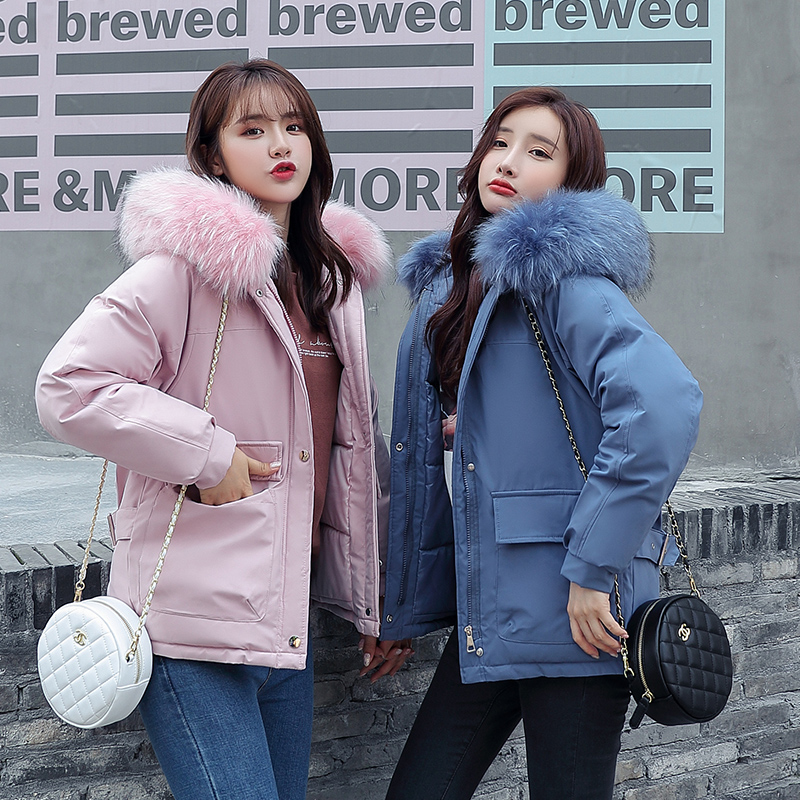 Wholesale fashion cotton women short winter bread clothes big fur collar students loose thick workwear down cotton pad S-XXL, Creamy-white
Wholesale fashion cotton women short winter bread clothes big fur collar students loose thick workwear down cotton pad S-XXL, Creamy-white