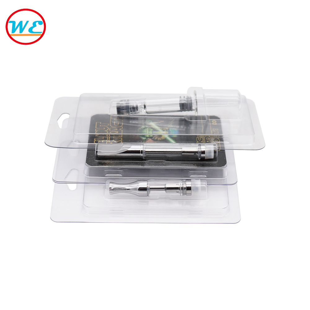 Best PET Clamshell Blister Pack for 0.5mL 1.0ML Vape pen Cartridge 92A3 glass atomizer G2 CE3 vaporizer cartridges packing
Best PET Clamshell Blister Pack for 0.5mL 1.0ML Vape pen Cartridge 92A3 glass atomizer G2 CE3 vaporizer cartridges packing