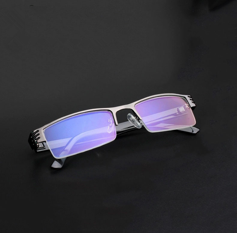 Square Women's Men reading glasses Coated resin presbyopic mirror metal half frame hanging wire plating blue-green film 055
Square Women's Men reading glasses Coated resin presbyopic mirror metal half frame hanging wire plating blue-green film 055