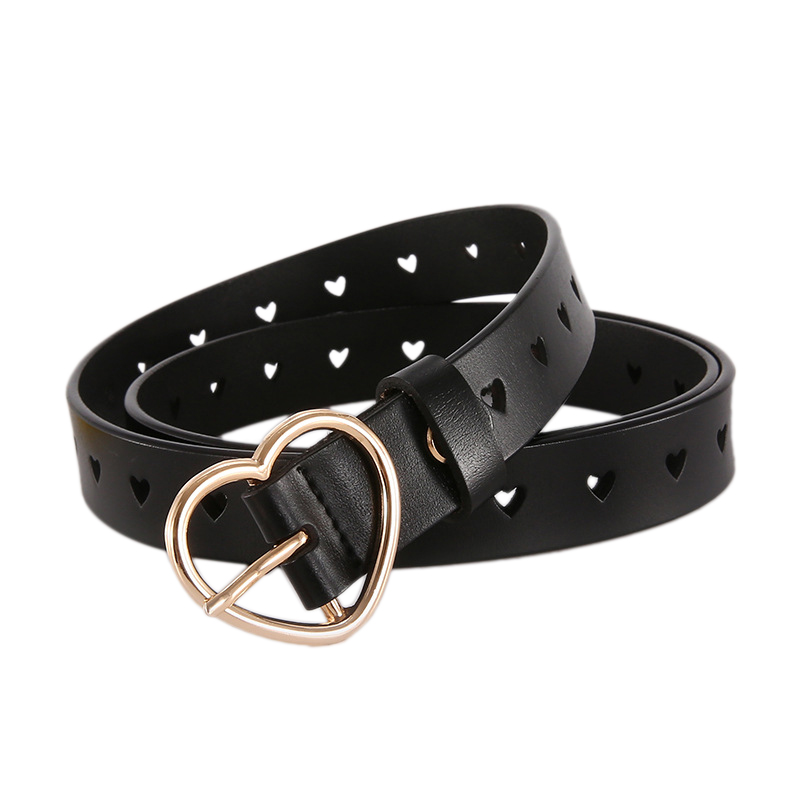 Belts Leather Women Belt Jeans Fashion Female Strap Heart-Shaped Pin Buckle Wasitband, Black
Belts Leather Women Belt Jeans Fashion Female Strap Heart-Shaped Pin Buckle Wasitband, Black