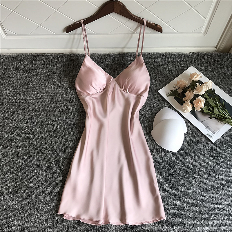 Sexy Lingerie Women Homewear Cute Deep V-neck Lingerie Nightwear Sleepdress Babydoll Nightdress pure color Sling Lace Sleepwear, Pink
Sexy Lingerie Women Homewear Cute Deep V-neck Lingerie Nightwear Sleepdress Babydoll Nightdress pure color Sling Lace Sleepwear, Pink