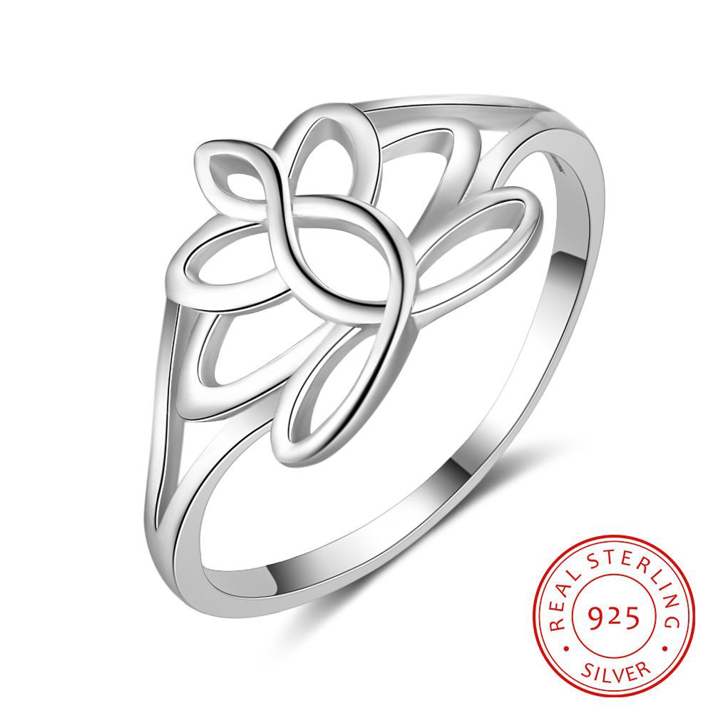 Summer Style S925 Sterling Silver Ring For Women Girl Sizes 6-8 simple Lotus Ring Fashion Jewelry Wedding Rings Gift High polishing
Summer Style S925 Sterling Silver Ring For Women Girl Sizes 6-8 simple Lotus Ring Fashion Jewelry Wedding Rings Gift High polishing