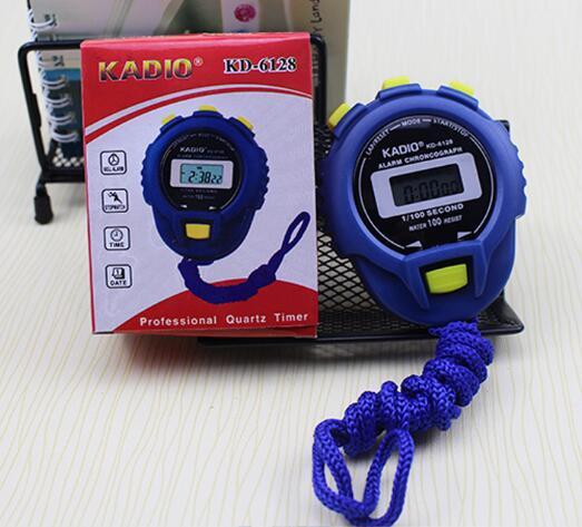 Professinal Quartz Timer Kadio Kd6128 Waterproof Alarm Chronograph Electronic Stopwatch Running Timer Kd 6128 Sports Timer Cca6805315598