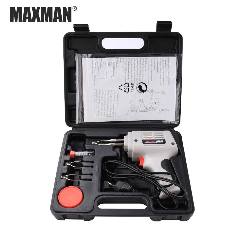 MAXMAN 220V Accessories Manual Tin Gun Suction Tin Device Electric Welding Gun Tool Automatic Soldering Iron
MAXMAN 220V Accessories Manual Tin Gun Suction Tin Device Electric Welding Gun Tool Automatic Soldering Iron