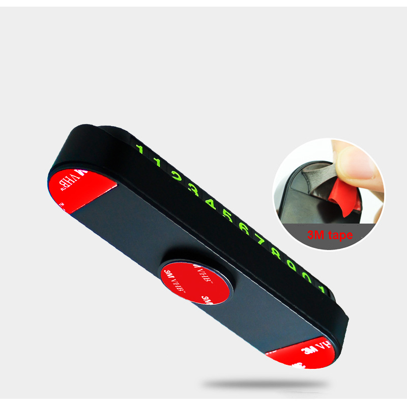 Universal Car Temporary Parking Card 360 Degree Rotation Phone Telephone Number Card Plate Hidden Number Auto Park Stop Accessories