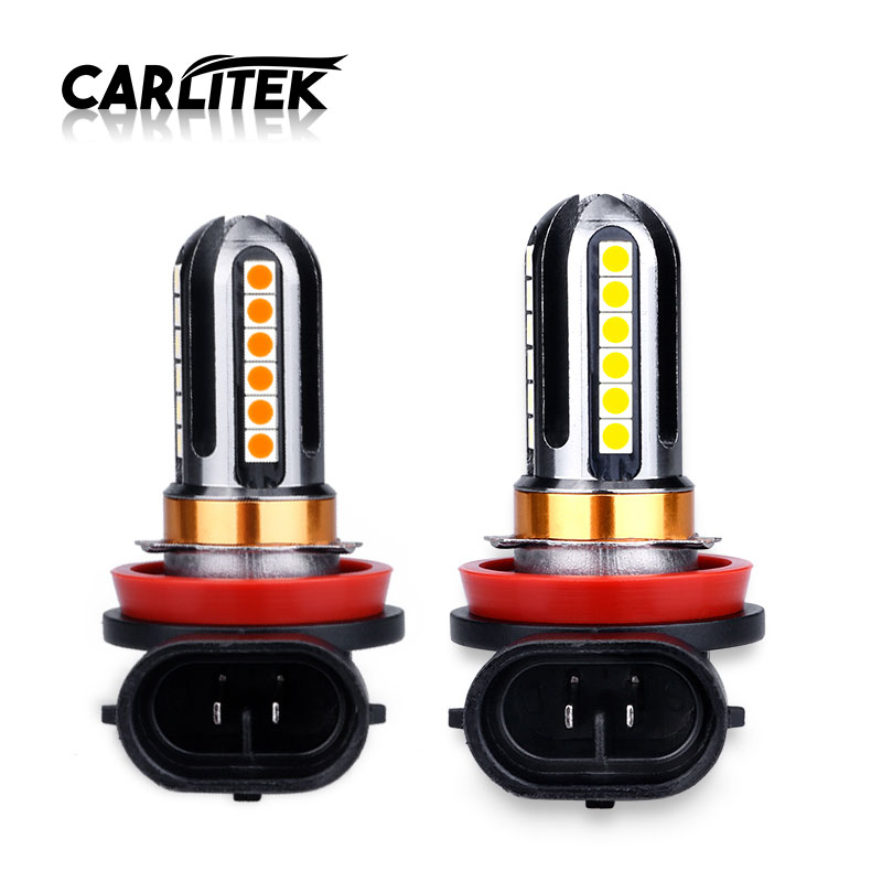 2pcs carlitek 24SMD-3030 H11 Car Front DRL Auto Anti Fog Lights White Yellow Driving Running Light DC12-24V Super Bright
2pcs carlitek 24SMD-3030 H11 Car Front DRL Auto Anti Fog Lights White Yellow Driving Running Light DC12-24V Super Bright
