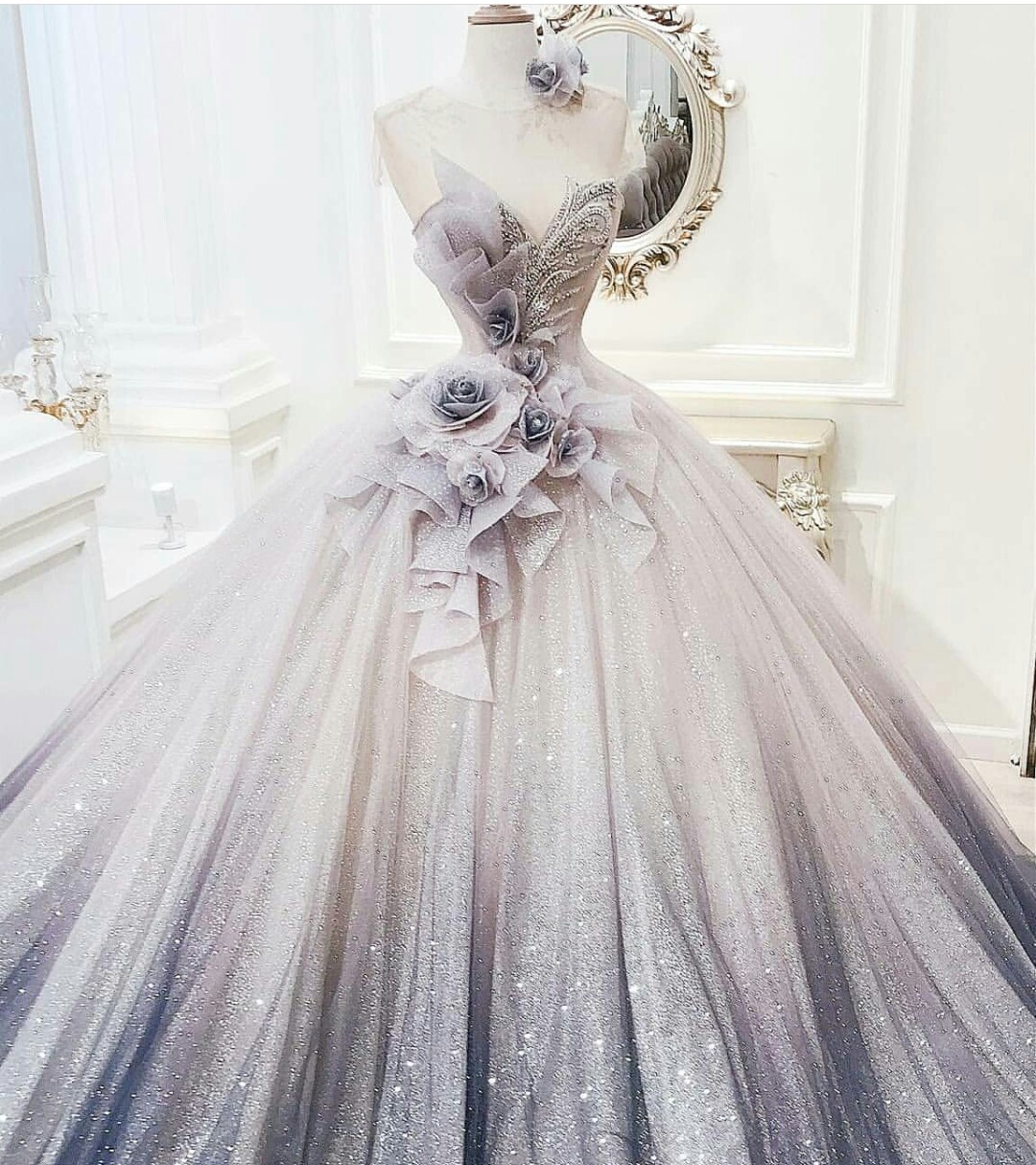 Fairy Ball Gown Prom Dresses Sheer Jewel Neck Handmade Wers Evening Dress Beaded Arabic Party Gowns Formal Robes 0220