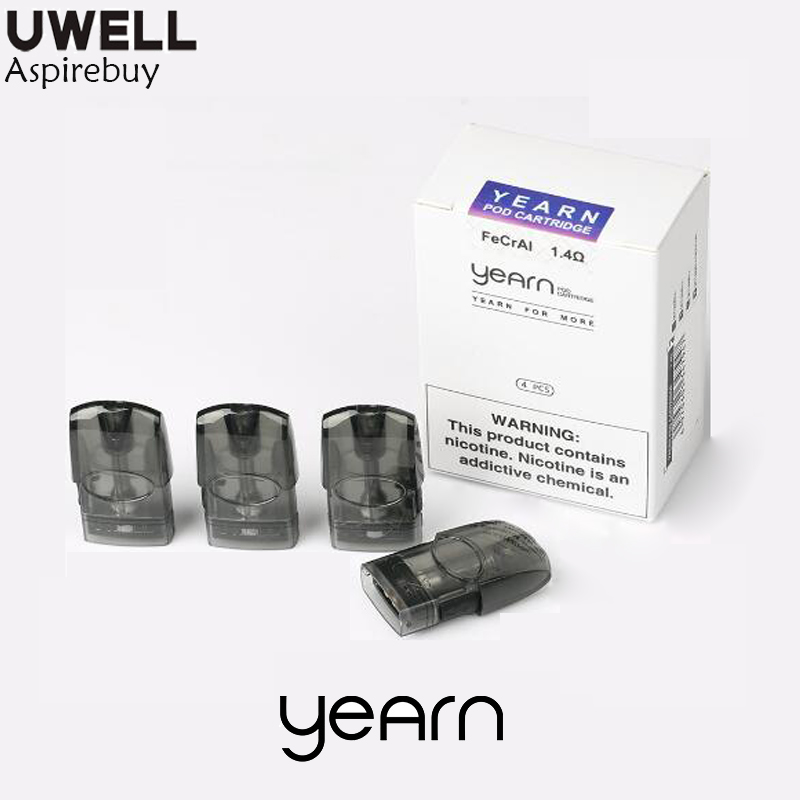 Uwell Yearn Pod Cartridge 4pcs/Pack 1.5ml Refillable Pod 1.4ohm Coil Head Yearn Cartridge for Uwell Yearn Pod Kit Authentic
Uwell Yearn Pod Cartridge 4pcs/Pack 1.5ml Refillable Pod 1.4ohm Coil Head Yearn Cartridge for Uwell Yearn Pod Kit Authentic