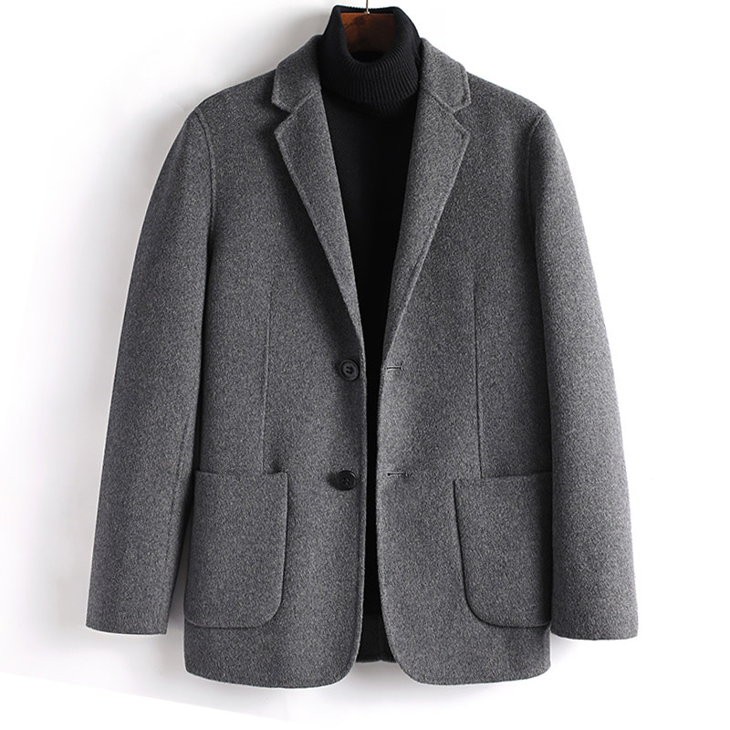 PAULKONTE Double Breasted Turndown Collar Men's Coat Fashion Business Solid Color Wild Woolen Comfortable Warm Men's Jacket, Black
PAULKONTE Double Breasted Turndown Collar Men's Coat Fashion Business Solid Color Wild Woolen Comfortable Warm Men's Jacket, Black