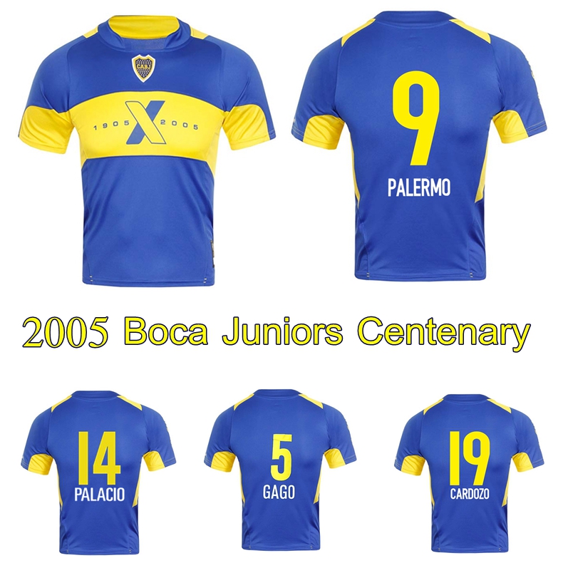 2005 Boca Juniors Centenary soccer jersey Palermo GAGO Palacio CARDOZO TEVEZ boca retro vintage classic football shirt, Home jersey
2005 Boca Juniors Centenary soccer jersey Palermo GAGO Palacio CARDOZO TEVEZ boca retro vintage classic football shirt, Home jersey