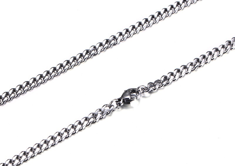 Designer Chain Fashion Jewelry Stainless steel Men Women Necklaces 8k Gold Titanium Necklace Male Chains Sier Black Color