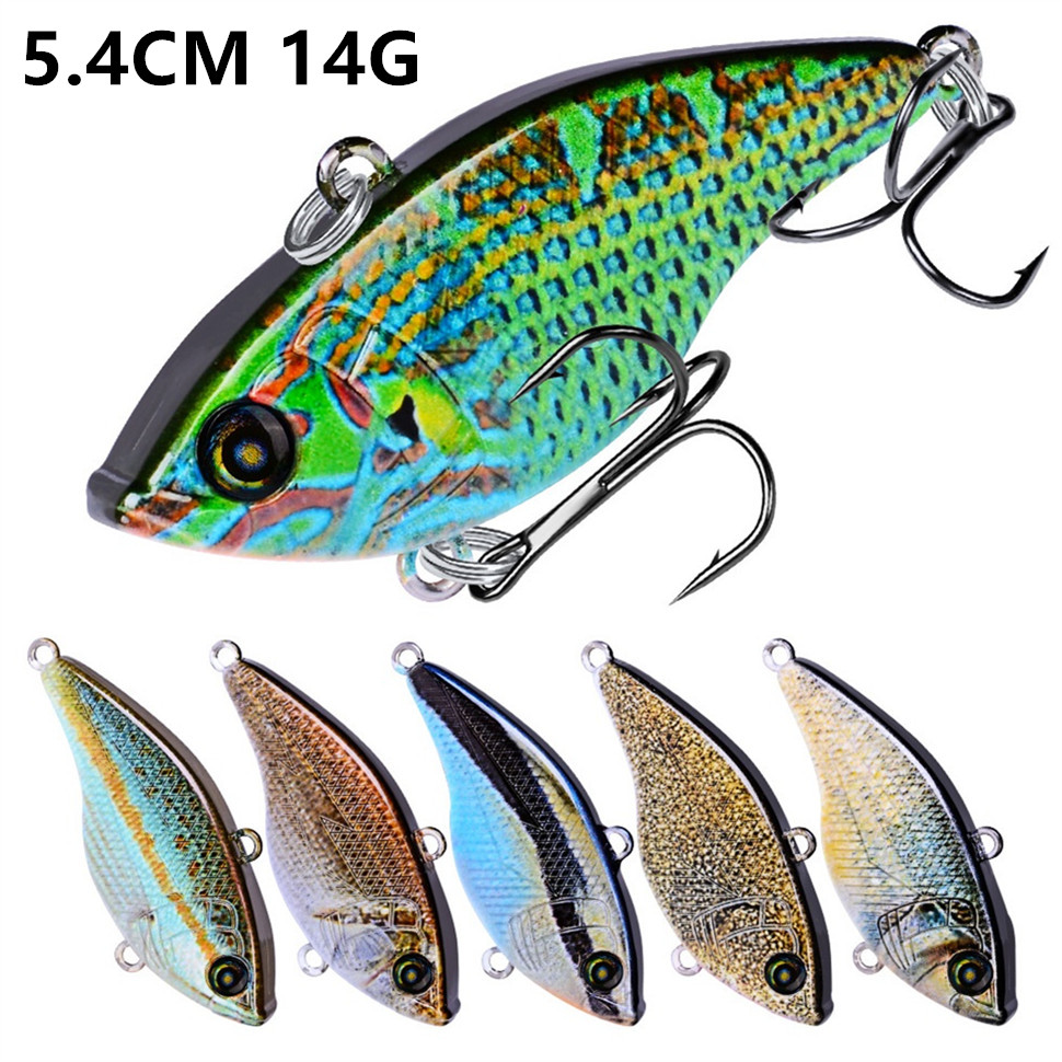 10 Color 5.4cm 14g VIB Fishing Hooks Fishhooks 8# Hook Hard Baits & Lures Fishing Tackle B-003
10 Color 5.4cm 14g VIB Fishing Hooks Fishhooks 8# Hook Hard Baits & Lures Fishing Tackle B-003