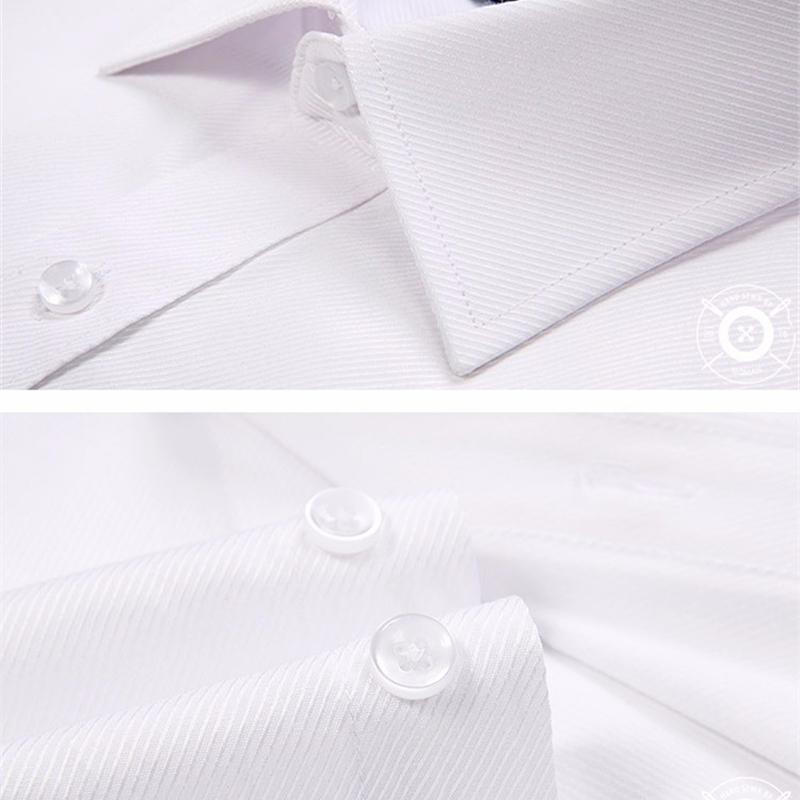 New Fashion Long Sleeve Slim Men Dress Shirt 4XL High Quality Solid Work Male Clothing Fit Business Shirts Wholesale Cheap