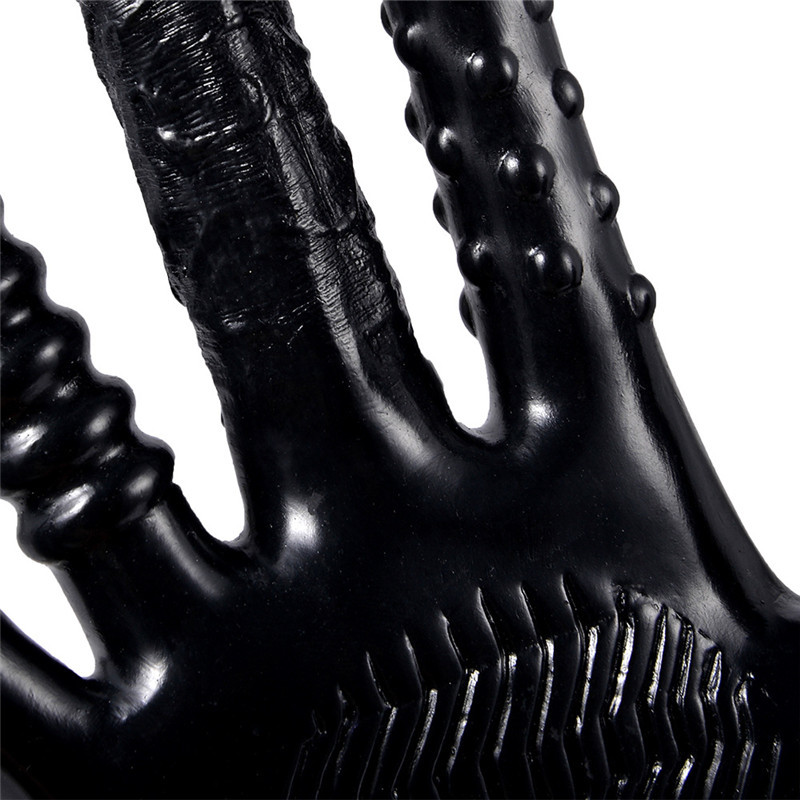 BEEGER Pleasure Fister Textured Fisting Glove,Magic Palm Hand Masturbation Sex Glove.Massage Glove Couple Adult Games Flirting Y200422