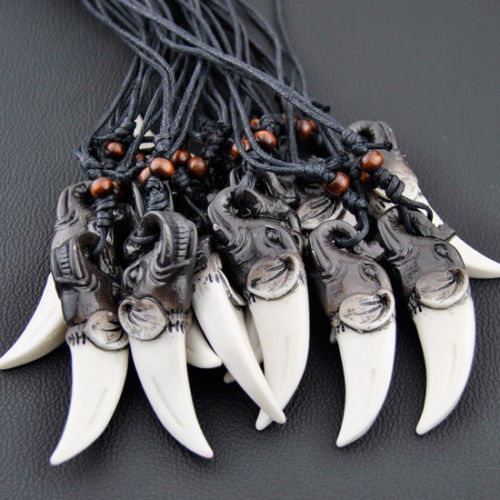 Wholesale 12pcs Imitation Yak Bone Tibet Lucky Elephant Tooth Charms Pendant Wood Beads Adjustable Necklace Gift MN183
Wholesale 12pcs Imitation Yak Bone Tibet Lucky Elephant Tooth Charms Pendant Wood Beads Adjustable Necklace Gift MN183