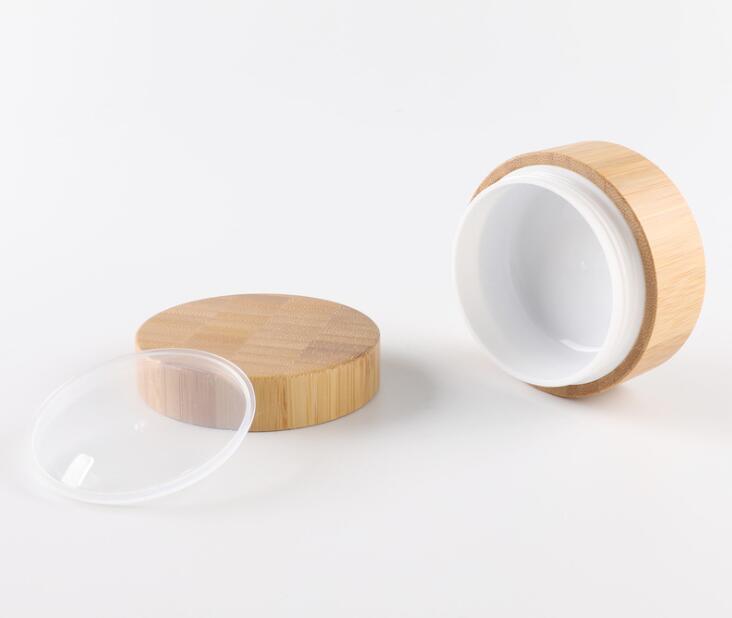 Bamboo Empty Cream Container Bamboo Bottle Cream Jar Nail Art Mask Cream Refillable Empty Cosmetic Makeup Container Bottle