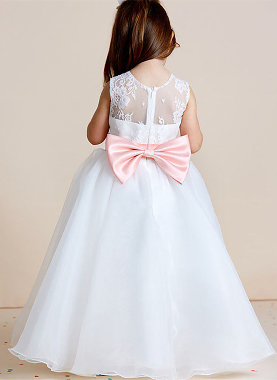 Quality Princess Lace Flower Girl Dresses Girls Pageant Dresses First Communion Dresses Evening Party
