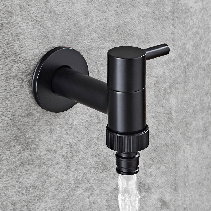 Black Oil Laundry Faucets Copper Bathroom Corner Faucet Tap Single Cold Garden Faucet Outdoor Small Mixer Tap от DHgate WW